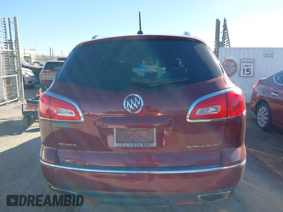 2017 Buick Enclave Leather with VIN 5GAKRBKD2HJ222573, listed as a IAAI auction lot 41041809 with 130,266 mi miles and . Bid and sale history available at DreamBid. Image 17.