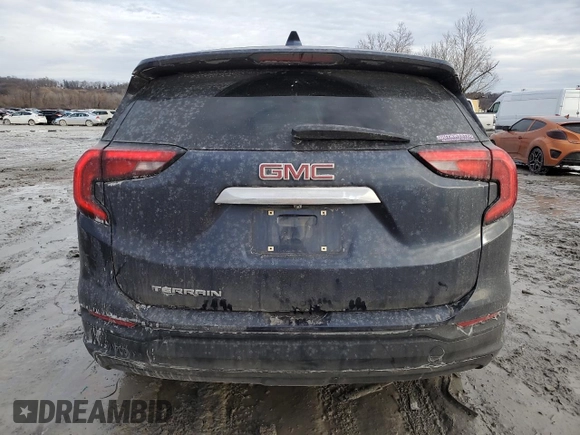 2018 GMC Terrain SLE with VIN 3GKALMEV9JL280193, listed as a Copart auction lot 46671245 with 185,753 mi miles and Salvage Title. Bid and sale history available at carsss.com. Image 6.