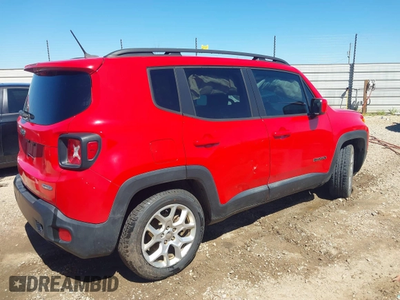 2016 Jeep Renegade Latitude with VIN ZACCJABT7GPD60460, listed as a IAAI auction lot 41805348 with 129,646 mi miles and . Bid and sale history available at carsss.com. Image 4.