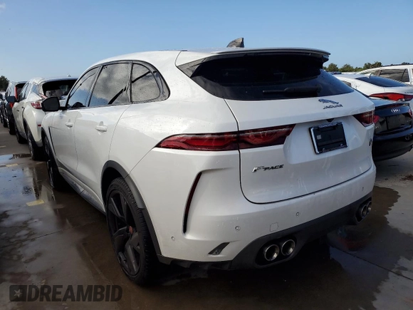 2023 Jaguar F-Pace SVR with VIN SADCZ2EE7PA704580, listed as a Copart auction lot 74357134 with Not Provided miles and Salvage Title. Bid and sale history available at DreamBid. Image 2.