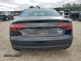 2017 Audi A8 Sport with VIN WAU43AFD4HN005979, listed as a Copart auction lot 48757375 with 148,350 mi miles and Salvage Title. Bid and sale history available at DreamBid. Image 6.