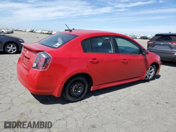 2012 Nissan Sentra SR with VIN 3N1AB6AP3CL652571, listed as a Copart auction lot 63545345 with 95,618 mi miles and Salvage title. Bid and sale history available at DreamBid. Image 3.