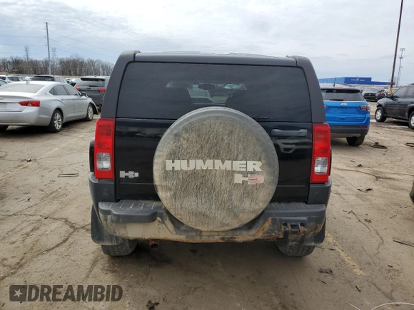 2006 Hummer H3 with VIN 5GTDN136X68205918, listed as a Copart auction lot 51669535 with 112,242 mi miles and Clean Title. Bid and sale history available at carsss.com. Image 6.