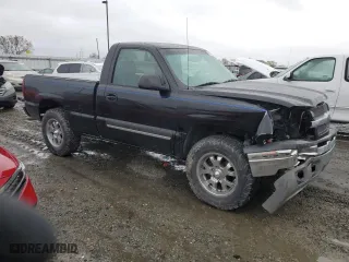 2005 Chevrolet Silverado 1500 Z71 with VIN 1GCEK14T55Z102181, listed as a Copart auction lot 48733425 with 133,768 mi miles and Salvage Title. Bid and sale history available at carsss.com. Image 4.