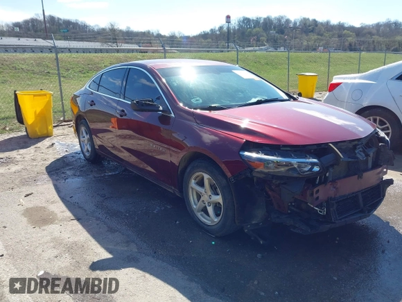 2016 Chevrolet Malibu LS z VIN 1G1ZB5ST0GF220793, wystawiony jako IAAI lot #41813458 z przebiegiem 83 315 mil mil oraz . Historia ofert i sprzedaży dostępna na DreamBid. Obrazek 1.