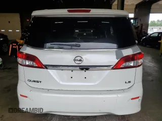 2011 Nissan Quest SL with VIN JN8AE2KP0B9006265, listed as a Copart auction lot 61105715 with 143,967 mi miles and Salvage title. Bid and sale history available at DreamBid. Image 6.