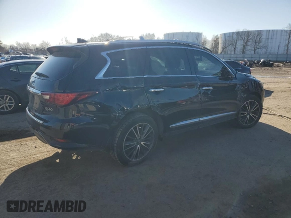 2019 Infiniti QX60 Pure with VIN 5N1DL0MMXKC516532, listed as a Copart auction lot 50526865 with 66,350 mi miles and Salvage title. Bid and sale history available at DreamBid. Image 3.