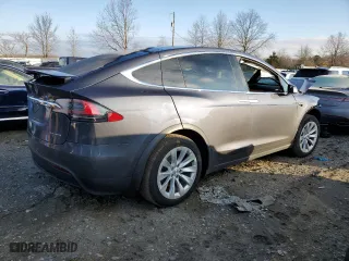 2021 Tesla Model X Long Range Plus with VIN 5YJXCAE2XMF308709, listed as a Copart auction lot 36861273 with 0 miles. Bid and sale history available at carsss.com. Image 3.