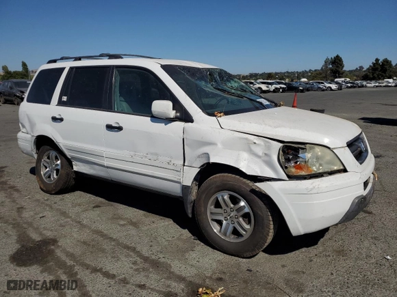 2003 Honda Pilot EX with VIN 2HKYF18773H609179, listed as a Copart auction lot 62625614 with 171,657 mi miles and Salvage Title. Bid and sale history available at carsss.com. Image 4.
