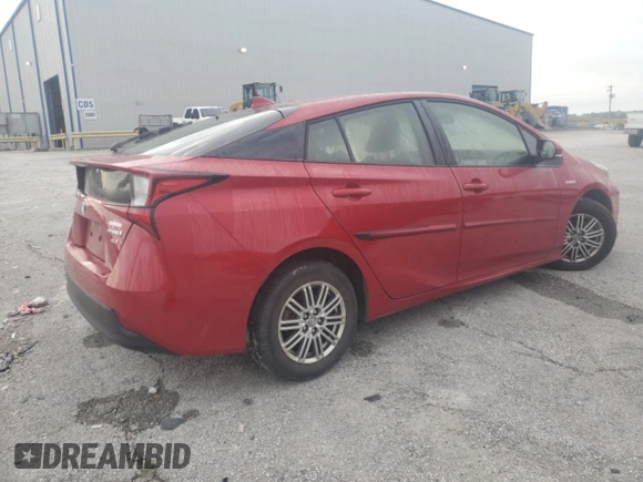 2019 Toyota Prius LE with VIN JTDL9RFU6K3005786, listed as a Copart auction lot 60037615 with 61,298 mi miles and Salvage title. Bid and sale history available at DreamBid. Image 3.