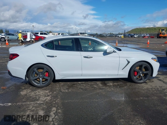 2019 Genesis G70 Dynamic with VIN KMTG34LE2KU032479, listed as a IAAI auction lot 41561604 with 68,098 mi miles and . Bid and sale history available at DreamBid. Image 13.