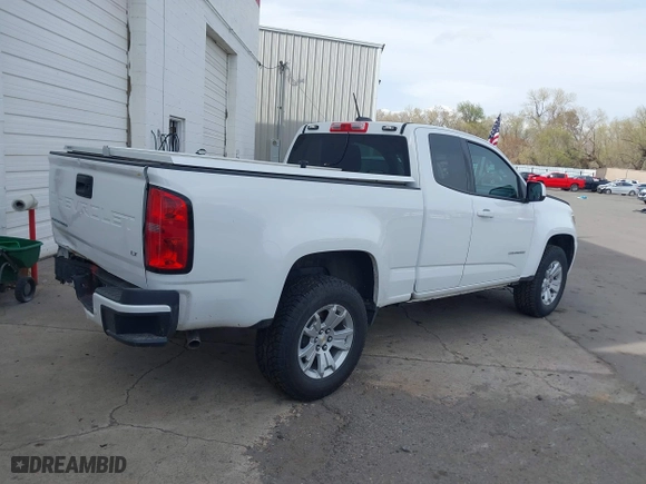 2022 Chevrolet Colorado 2WD LT with VIN 1GCHSCEA2N1117936, listed as a IAAI auction lot 41922876 with 34,537 mi miles. Bid and sale history available at carsss.com. Image 4.