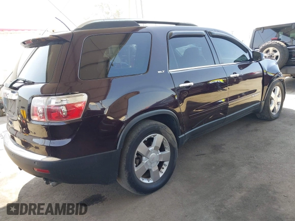 2008 GMC Acadia SLT2 with VIN 1GKER33748J121565, listed as a IAAI auction lot 42592043 with 174,728 mi miles and . Bid and sale history available at DreamBid. Image 4.