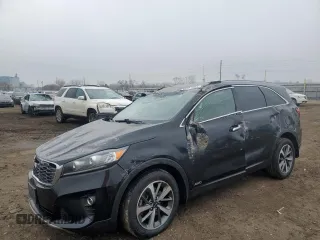 2019 Kia Sorento EX Sport z VIN 5XYPHDA53KG523390, wystawiony jako Copart lot #86521004 z przebiegiem 130 654 mil mil oraz Szkoda całkowita • Salvage title. Historia ofert i sprzedaży dostępna na DreamBid. Obrazek 1.