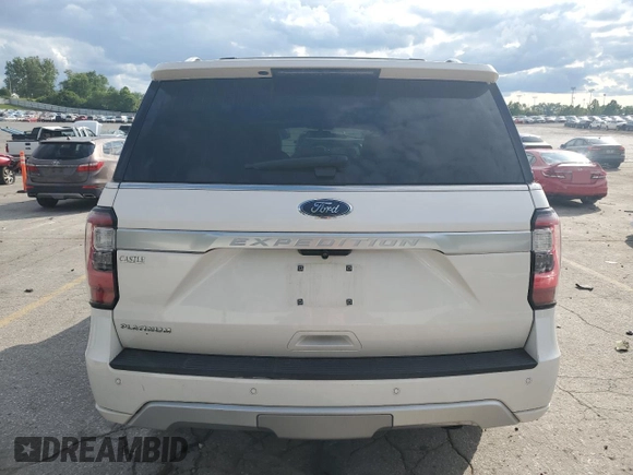 2019 Ford Expedition Platinum with VIN 1FMJU1MT6KEA23724, listed as a Copart auction lot 58489015 with 104,539 mi miles and Salvage title. Bid and sale history available at DreamBid. Image 6.