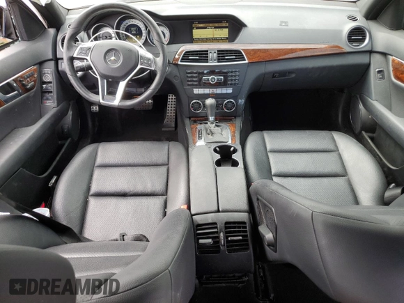 2012 Mercedes-Benz C 350 Sport with VIN WDDGF5HB2CR213828, listed as a Copart auction lot 76286344 with 32,985 mi miles and Salvage Title. Bid and sale history available at DreamBid. Image 8.