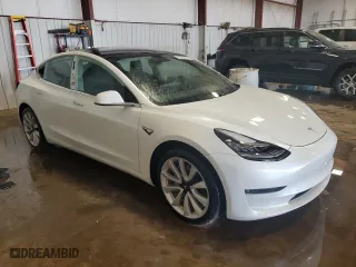 2019 Tesla Model 3 Long Range with VIN 5YJ3E1EB5KF454117, listed as a Copart auction lot 53352525 with 42,483 mi miles and Salvage Title. Bid and sale history available at carsss.com. Image 4.