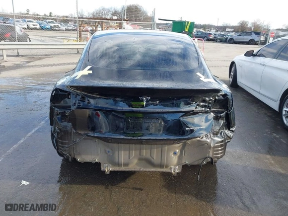 2020 Tesla Model 3 Long Range with VIN 5YJ3E1EB7LF600244, listed as a IAAI auction lot 41590520 with NaN miles. Bid and sale history available at carsss.com. Image 16.