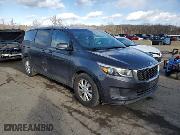 2017 Kia Sedona LX with VIN KNDMB5C15H6225939, listed as a Copart auction lot 43657155 with 151,289 mi miles and Clean Title. Bid and sale history available at carsss.com. Image 4.