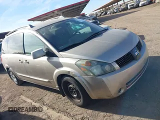 2005 Nissan Quest SE with VIN 5N1BV28U25N126993, listed as a IAAI auction lot 40958737 with 138,064 mi miles. Bid and sale history available at carsss.com. Image 1.