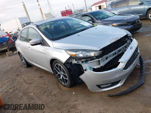 2017 Ford Focus SEL with VIN 1FADP3H23HL221712, listed as a IAAI auction lot 41823077 with 51,233 mi miles. Bid and sale history available at carsss.com. Image 1.