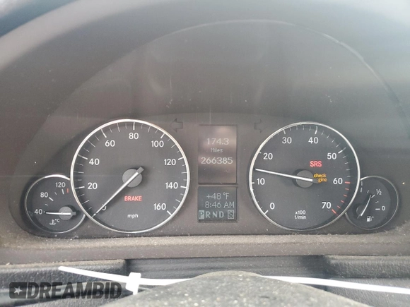 2005 Mercedes-Benz C 230 Kompressor with VIN WDBRN40J55A651472, listed as a Copart auction lot 49505994 with 266,385 mi miles and Salvage title. Bid and sale history available at DreamBid. Image 9.