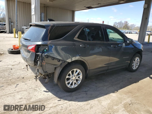 2018 Chevrolet Equinox LT with VIN 2GNAXSEV2J6346387, listed as a Copart auction lot 53259425 with 60,739 mi miles and Salvage Title. Bid and sale history available at DreamBid. Image 3.