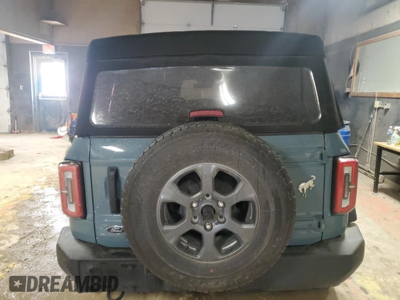 2022 Ford Bronco with VIN 1FMEE5BP4NLA81293, listed as a Copart auction lot 46467965 with Not provided miles and Salvage title. Bid and sale history available at DreamBid. Image 6.