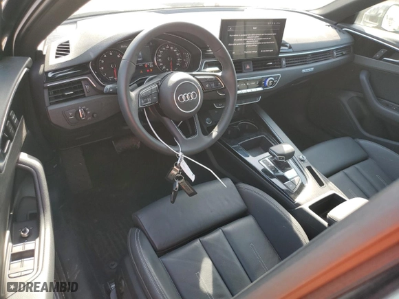 2021 Audi A4 Sedan S line Premium with VIN WAUDAAF44MA055417, listed as a Copart auction lot 49493075 with 24,875 mi miles and Salvage Title. Bid and sale history available at carsss.com. Image 8.