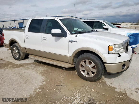 2008 Ford F-150 XLT with VIN 1FTPW12V08KB21705, listed as a Copart auction lot 50606265 with 321,295 mi miles and Salvage Title. Bid and sale history available at carsss.com. Image 4.