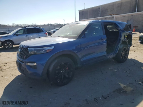 2020 Ford Explorer ST with VIN 1FM5K8GC4LGC23373, listed as a Copart auction lot 46676125 with 79,078 mi miles and Salvage Title. Bid and sale history available at carsss.com. Image 1.