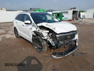 2018 Kia Sorento SX z VIN 5XYPK4A57JG407206, wystawiony jako IAAI lot #42378049 z przebiegiem Nie podano mil oraz . Historia ofert i sprzedaży dostępna na DreamBid. Obrazek 1.