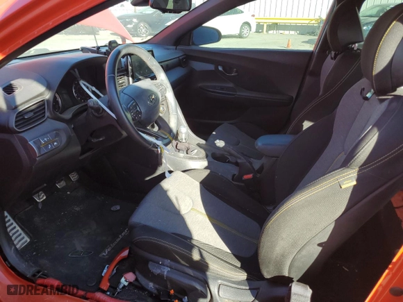 2020 Hyundai Veloster Turbo with VIN KMHTH6AB5LU021072, listed as a Copart auction lot 81272564 with 79,398 mi miles and Salvage Title. Bid and sale history available at carsss.com. Image 7.