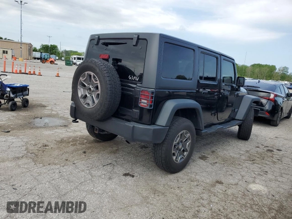 2014 Jeep Wrangler Unlimited Sport with VIN 1C4BJWDG6EL320381, listed as a Copart auction lot 51051704 with 163,127 mi miles and Salvage Title. Bid and sale history available at carsss.com. Image 3.