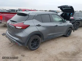 2022 Nissan Kicks S with VIN 3N1CP5BVXNL497389, listed as a IAAI auction lot 41546115 with 56,056 mi miles. Bid and sale history available at carsss.com. Image 4.