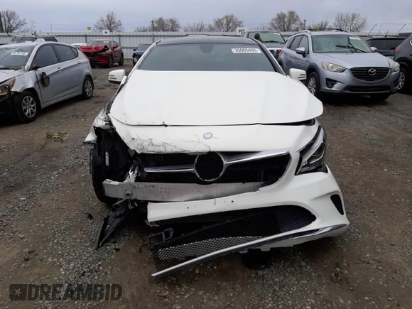 2018 Mercedes-Benz CLA with VIN WDDSJ4EB1JN517390, listed as a Copart auction lot 35903493 with 0 mi miles. Bid and sale history available at carsss.com. Image 5.
