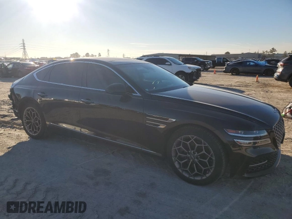2021 Genesis G80 2.5T with VIN KMTGB4SC9MU046689, listed as a Copart auction lot 87193614 with 41,508 mi miles and Salvage Title. Bid and sale history available at DreamBid. Image 4.