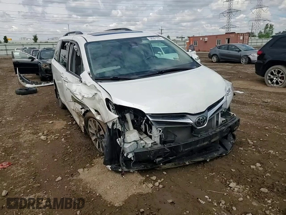 2019 Toyota Sienna XLE with VIN 5TDDZ3DC2KS210712, listed as a Copart auction lot 58591235 with Not provided miles and Salvage title. Bid and sale history available at DreamBid. Image 14.