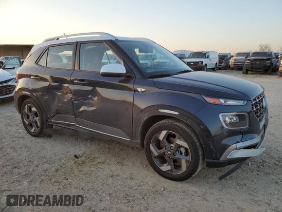 2024 Hyundai Venue Limited with VIN KMHRC8A37RU325834, listed as a Copart auction lot 46902095 with 2,680 mi miles and Salvage Title. Bid and sale history available at DreamBid. Image 4.