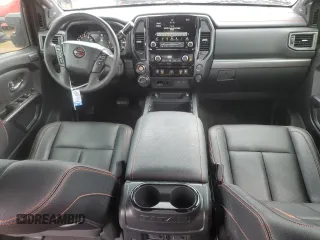 2024 Nissan Titan Pro-4X with VIN 1N6AA1ED7RN106896, listed as a Copart auction lot 55622215 with 16,155 mi miles and Salvage title. Bid and sale history available at DreamBid. Image 8.