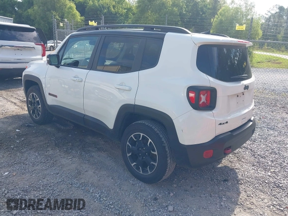 2023 Jeep Renegade Trailhawk with VIN ZACNJDC18PPP66512, listed as a IAAI auction lot 42608005 with 39,351 mi miles and . Bid and sale history available at DreamBid. Image 3.