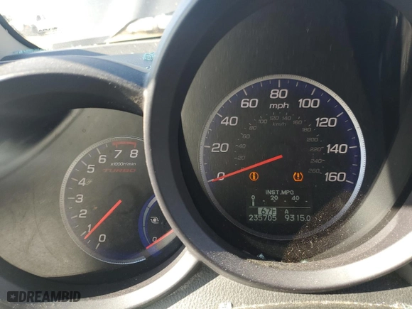2008 Acura RDX Tech Pkg with VIN 5J8TB185X8A011849, listed as a Copart auction lot 49455555 with 235,705 mi miles and Salvage Title. Bid and sale history available at carsss.com. Image 9.