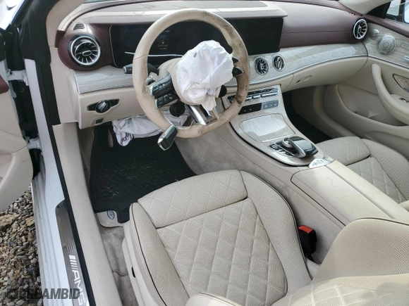 2022 Mercedes-Benz E-Class AMG E 53 with VIN W1K1K6BB9NF175681, listed as a Copart auction lot 45653754 with 14,689 mi miles and Salvage Title. Bid and sale history available at carsss.com. Image 8.