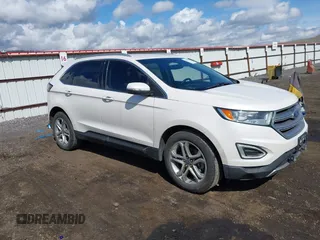 2016 Ford Edge Titanium with VIN 2FMPK4K92GBB59330, listed as a IAAI auction lot 41954797 with 143,092 mi miles. Bid and sale history available at carsss.com. Image 1.