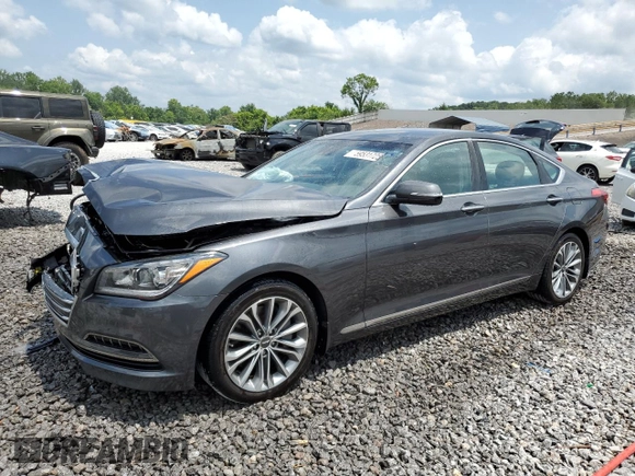 2017 Genesis G80 3.8L z VIN KMHGN4JE0HU209613, wystawiony jako Copart lot #59531725 z przebiegiem 91 939 mil mil oraz Szkoda całkowita • Salvage title. Historia ofert i sprzedaży dostępna na DreamBid. Obrazek 1.
