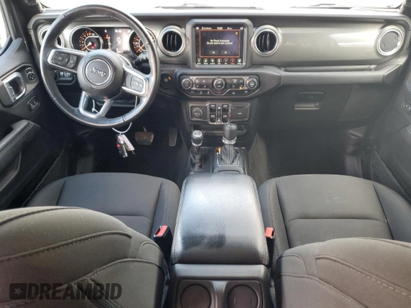 2022 Jeep Wrangler Unlimited Sahara Altitude with VIN 1C4HJXEG9NW269598, listed as a Copart auction lot 80495964 with 23,869 mi miles and Salvage title. Bid and sale history available at DreamBid. Image 8.