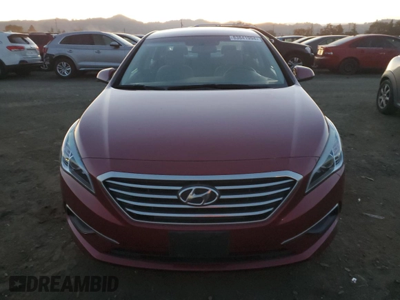 2016 Hyundai Sonata SE with VIN 5NPE24AF9GH323096, listed as a Copart auction lot 83841994 with 52,770 mi miles and Salvage Title. Bid and sale history available at carsss.com. Image 5.