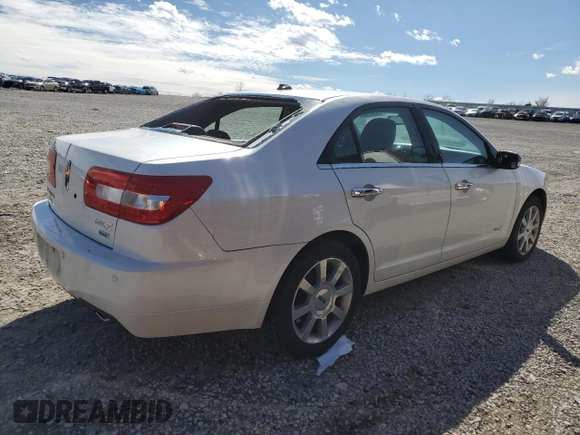 2009 Lincoln MKZ z VIN 3LNHM28T39R629987, wystawiony jako Copart lot #50097385 z przebiegiem 132 144 mil mil oraz Szkoda całkowita • Salvage title. Historia ofert i sprzedaży dostępna na DreamBid. Obrazek 3.