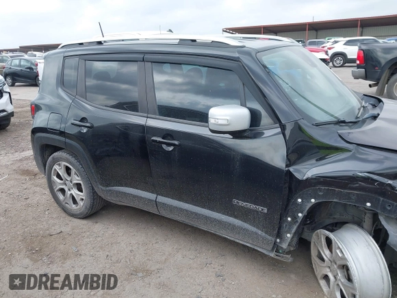 2018 Jeep Renegade Limited with VIN ZACCJADB7JPH33038, listed as a IAAI auction lot 42151122 with 84,688 mi miles and . Bid and sale history available at DreamBid. Image 14.