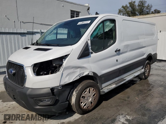 2023 Ford Transit Cargo with VIN 1FTBR1Y82PKB56604, listed as a Copart auction lot 50419485 with 24,546 mi miles and Clean Title. Bid and sale history available at DreamBid. Image 1.